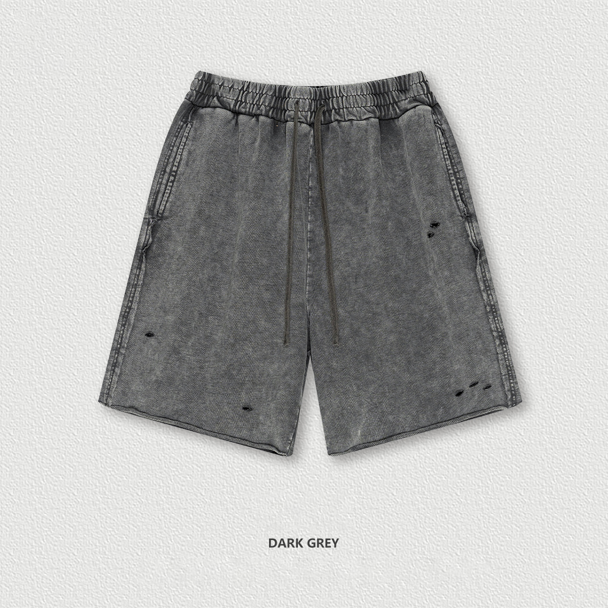 Washed Batik Knee-Length Shorts BEK2550