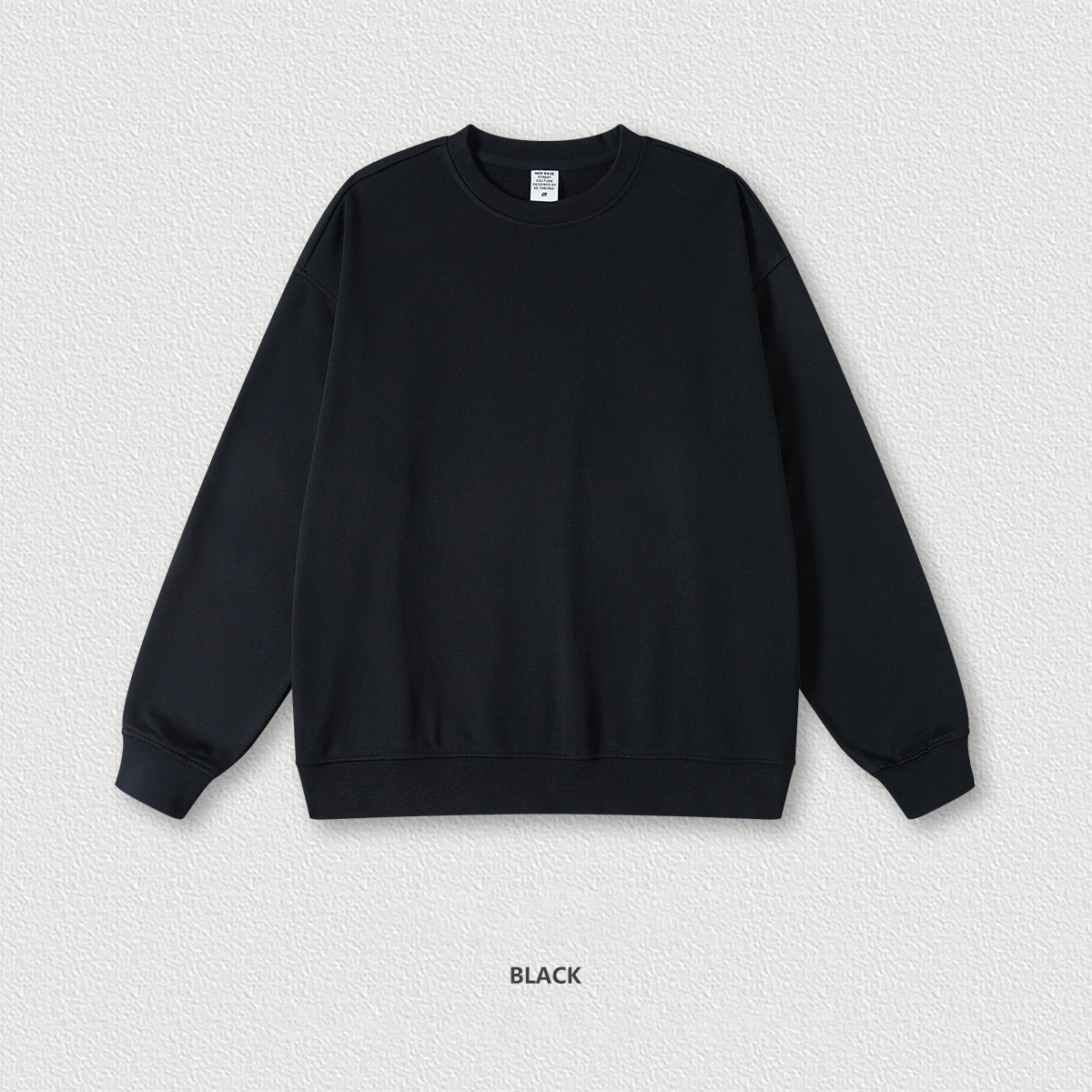  Solid Color Loose Crewneck Sweatshirt BEW0175
