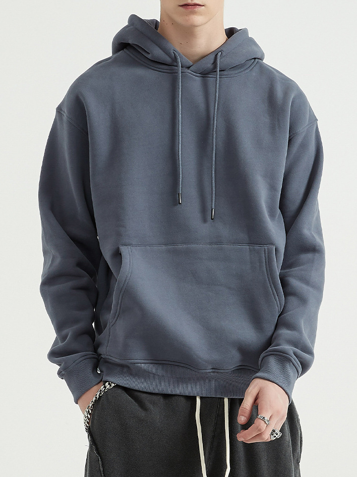 Loose Solid Color Hoodie Unisex BE2622