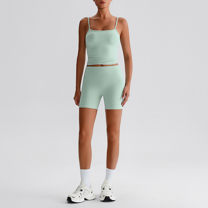 Spring - Summer Two - Piece Sports Pilates Training Fitness Wear Set SKL-LQ0332