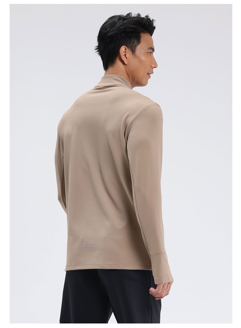 Men's Quick Dry Half Zip Long Sleeve Tops C42111