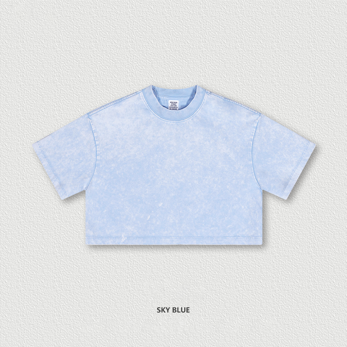 Cropped Loose Athletic Short Sleeve Crop Top BEN907