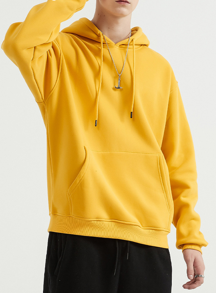  Loose Solid Color Hoodie Unisex BE2622
