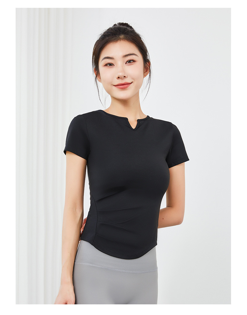 Quick-Dry Yoga Sports Tank Top & Short-Sleeve  SKL-QY22054