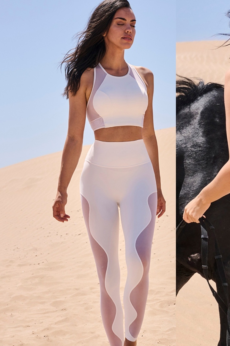  2 - Piece Athletic Racerback Tank Top and Pants  Pilatee Yoga Set SKL-FNK25126