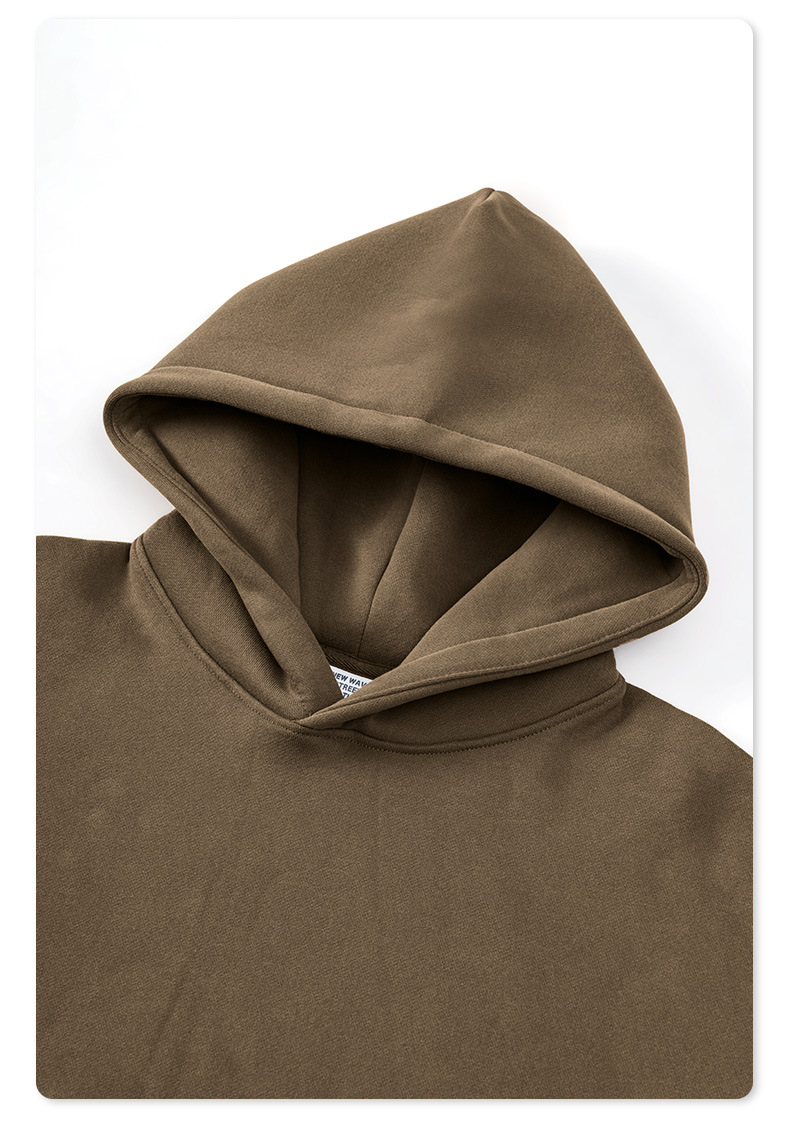  Casual Loose Fleece-Lined Hoodie BEW2406