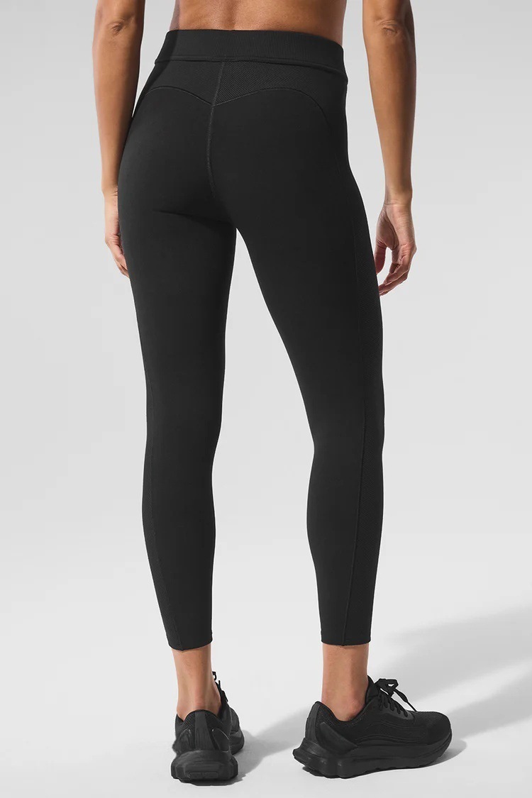 Colorblock High-Waisted Ankle-Length Fitness Training Pants SKL-FNK25138