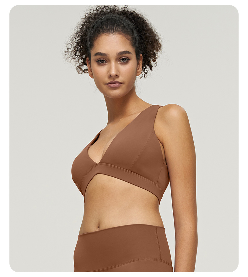 Nude - feeling Yoga Vest with Straps suitable for Running and Fitness SKL-QY-B3088