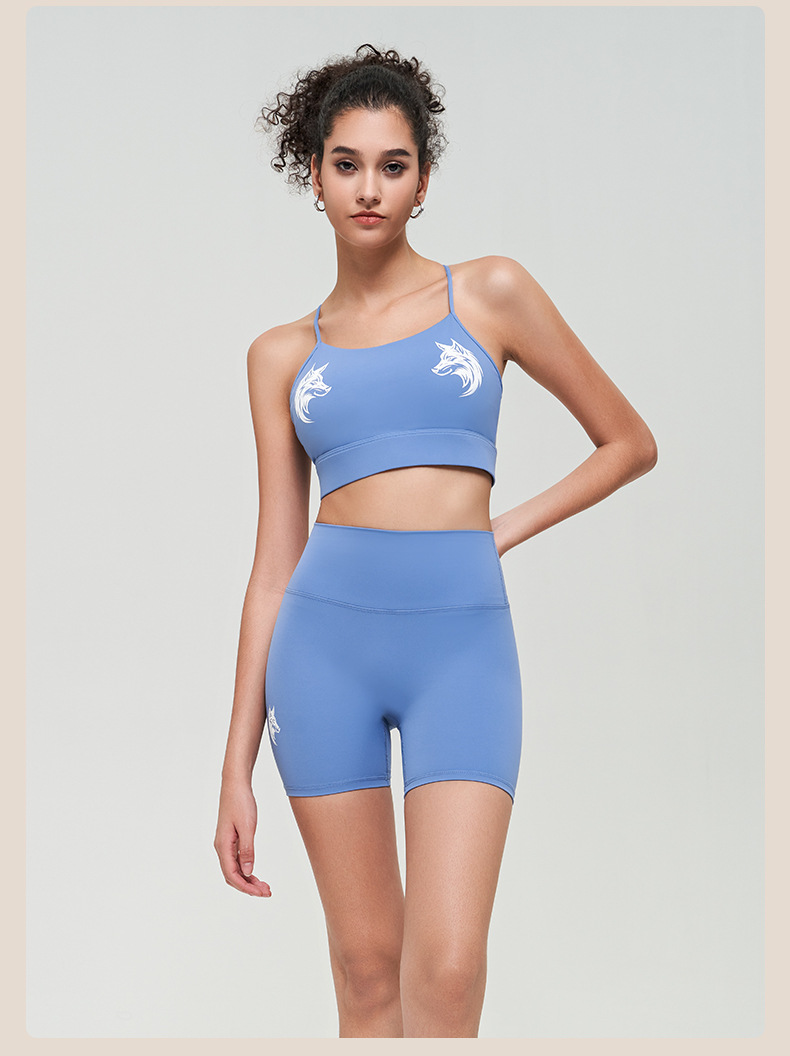 Women's Summer Short-Sleeve & Shorts Fitness Training Sportswear Set SKL-QY-B3047+K3583