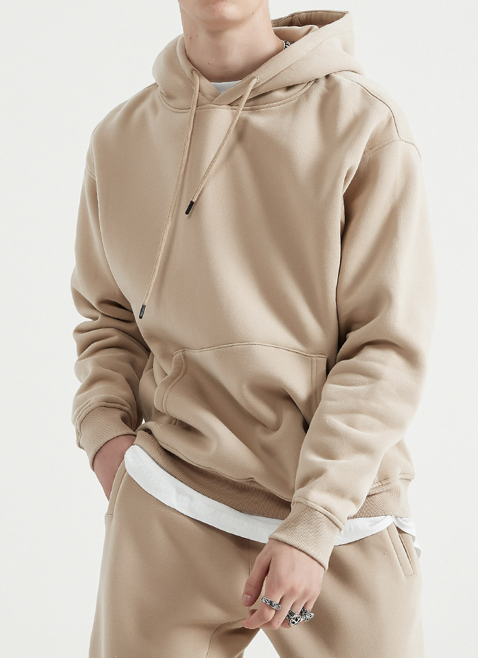  Loose Solid Color Hoodie Unisex BE2622