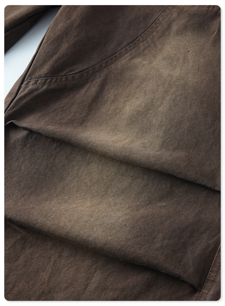 Gradient Drawstring Cuffed Utility Pants BE3040