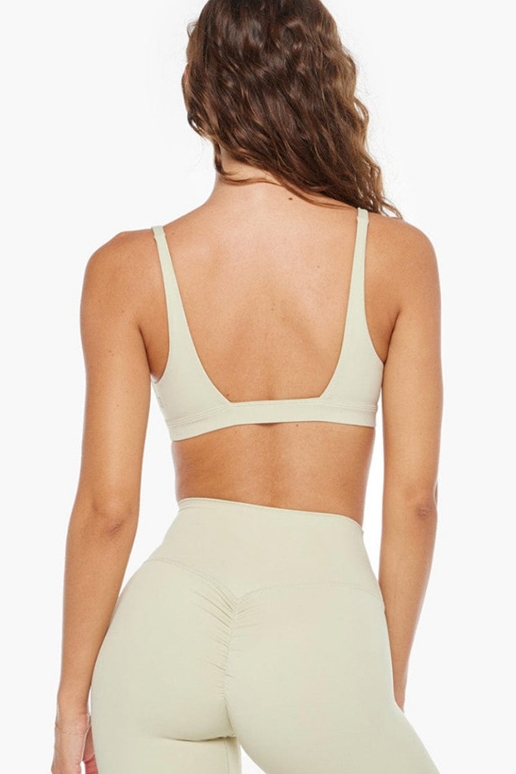 Slimming High-Waisted Ankle-Length Yoga Set with Push-Up Supportive Sports Bra and Racerback Design SKL-FNK202316