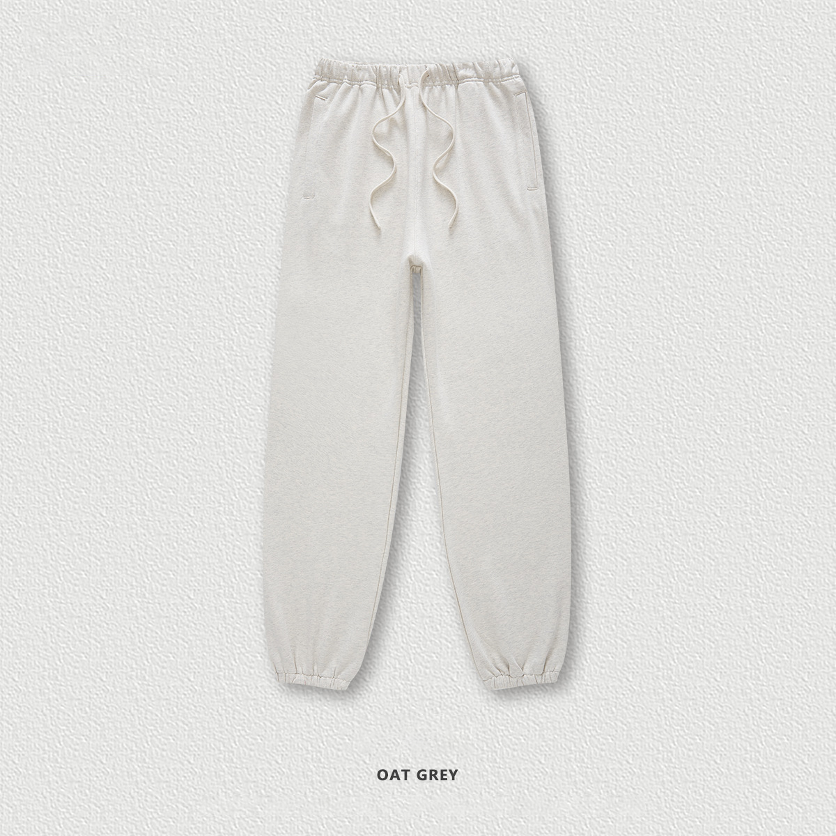  Solid Color Cuffed Long Basic Sweatpants BE3117