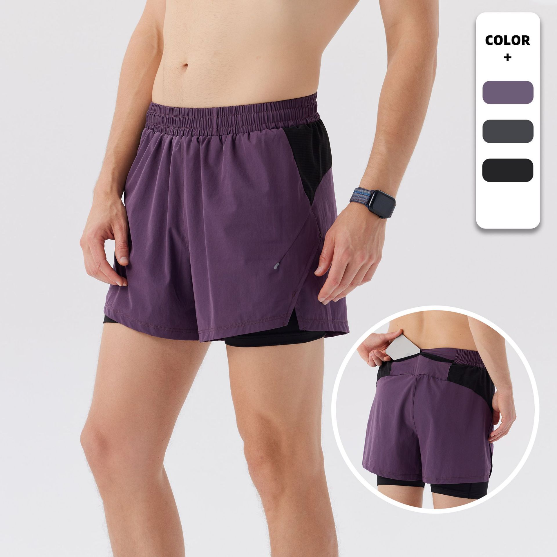  Men's Quick Dry Shorts with Pockets H51149