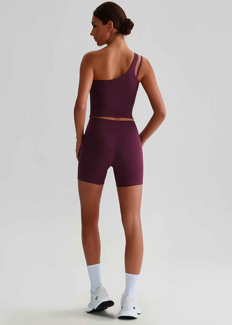 Strappy Sports Bra & Running Workout Pants Quick-Dry Breathable Yoga Set SKL-LQ0329
