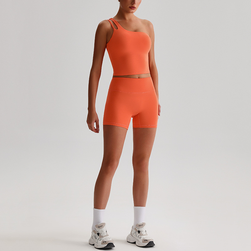 Strappy Sports Bra & Running Workout Pants Quick-Dry Breathable Yoga Set SKL-LQ0329