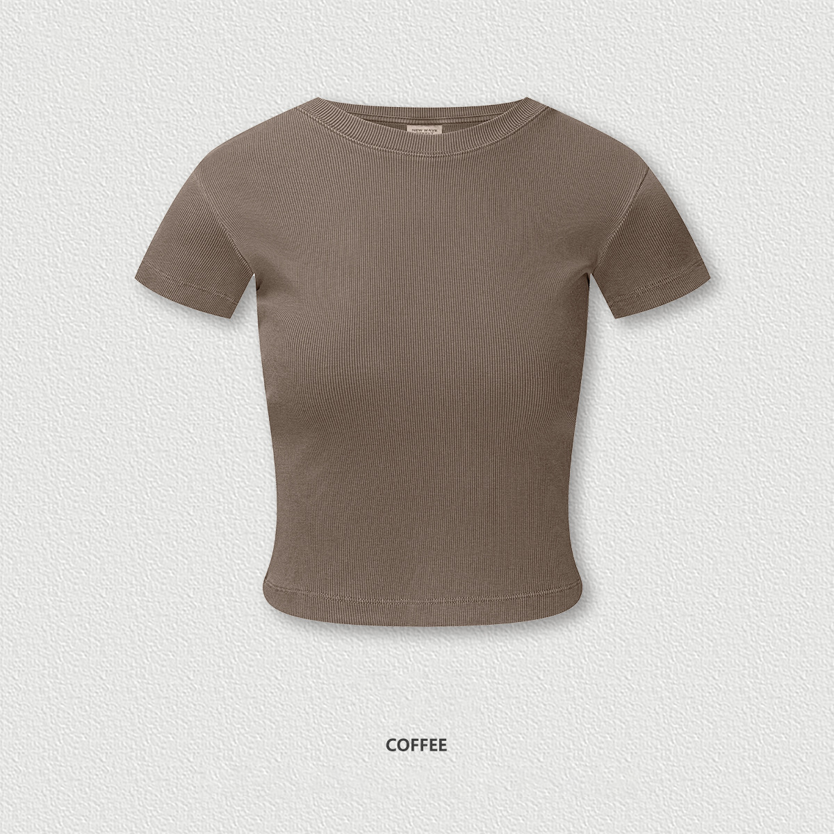 Regular Shoulder Women's Slimming Crewneck T-Shirt  BEN25160
