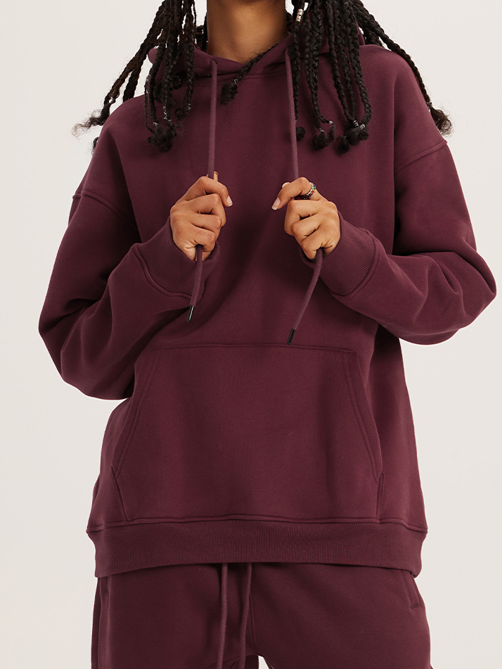  Loose Solid Color Hoodie Unisex BE2622