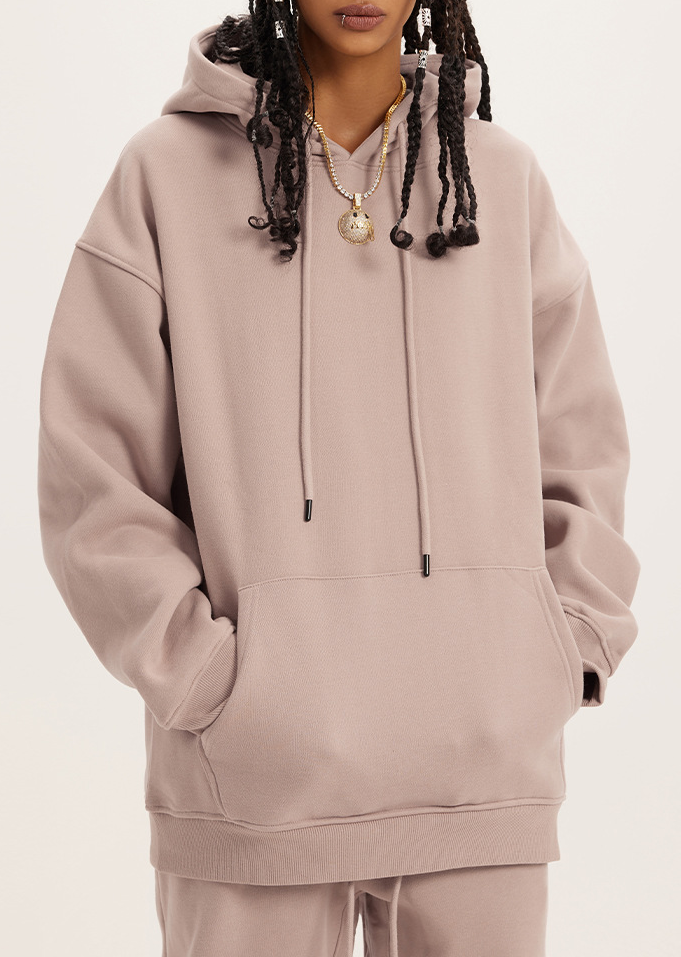  Loose Solid Color Hoodie Unisex BE2622