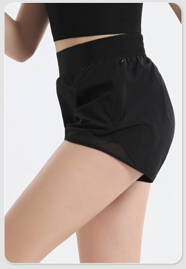 Sport Women's Three-Quarter Pants Running Cycling Double-Layer Shorts SKL-QY-K3522