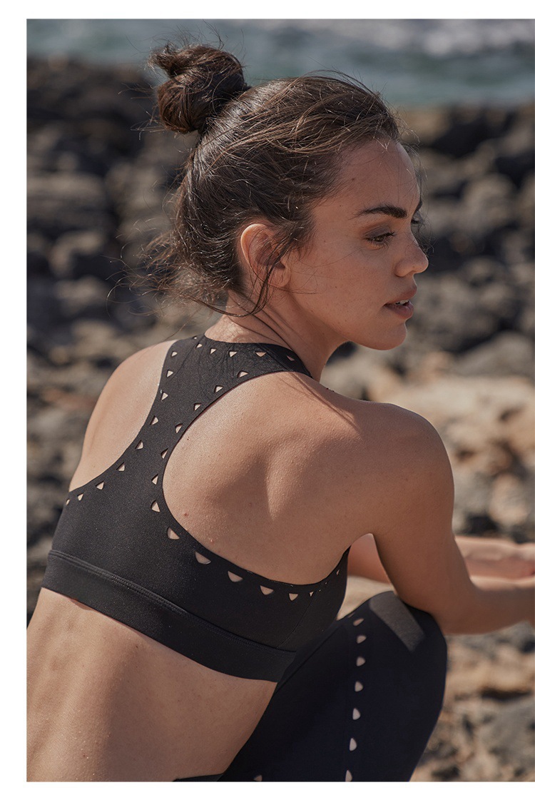 Women's Racerback Cutout Breathable Yoga Sports Bra SKL-FNK25101