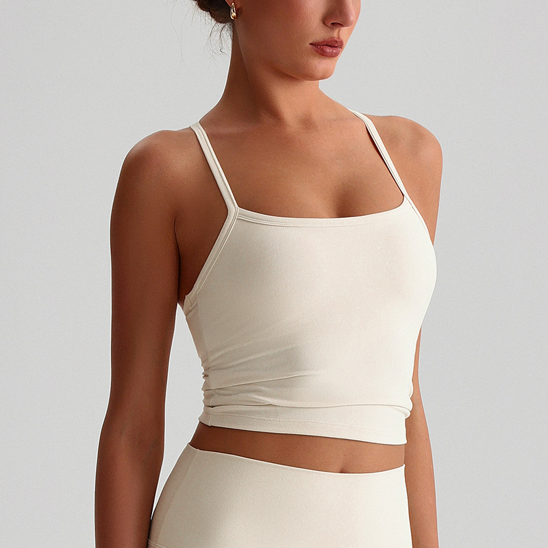 Western-Style Open-Back Quick-Dry Yoga Tank Top for Fitness SKL-LQ2159