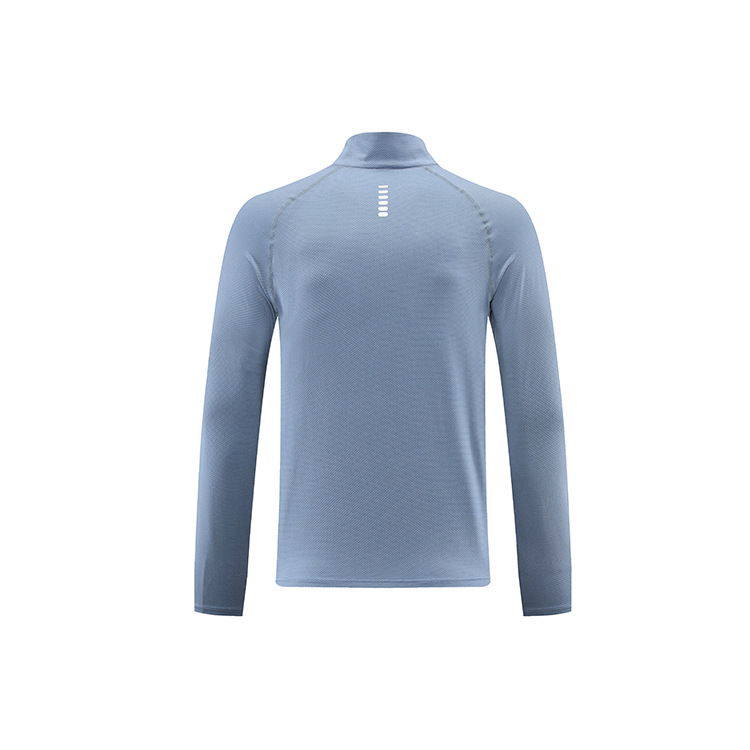 Men's Stand Collar Long Sleeve Tops with Reflective Strips 802