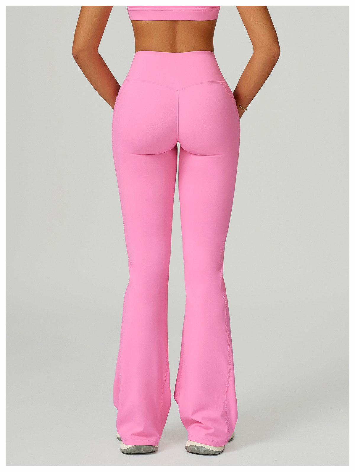 Crisscross Waist Wide-Leg Flare Pants 2030