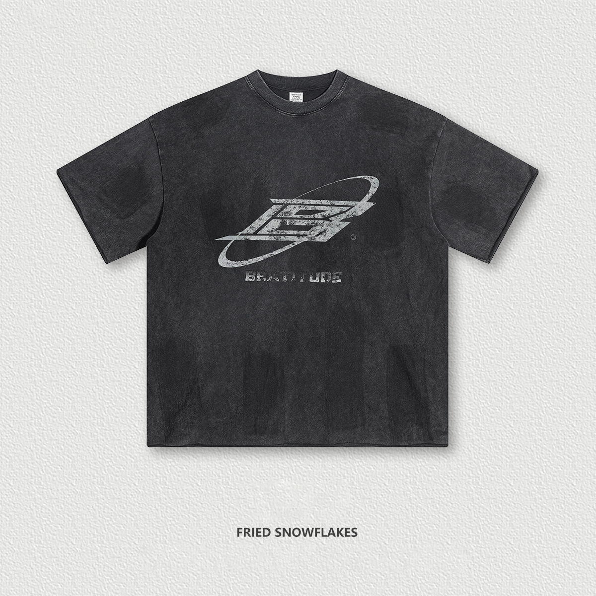Distressed Painted Crewneck Short Sleeve BE7508