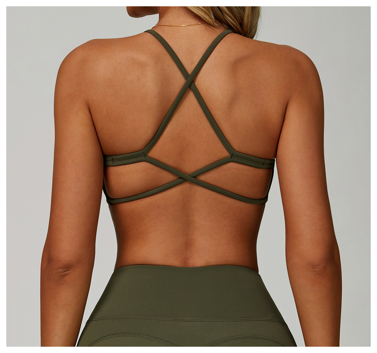Quick-Dry Crisscross Back Yoga Bra 3091