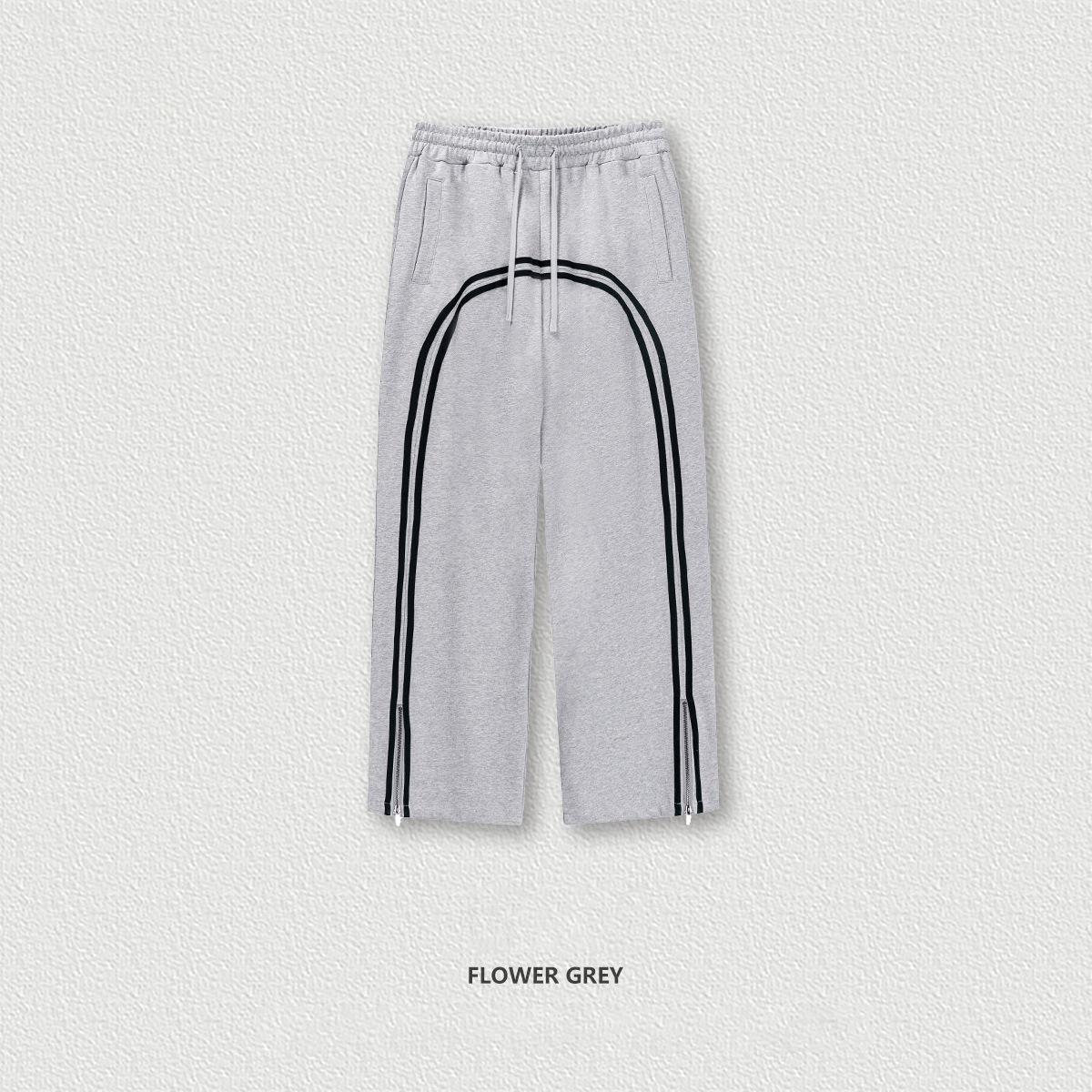 Athletic Zip Wide Leg Sweatpants BE3277