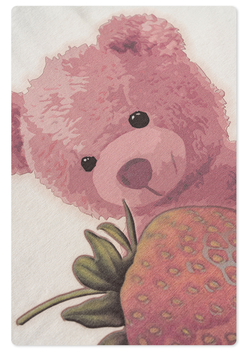 Strawberry Bear Printed Short Sleeve BE4108