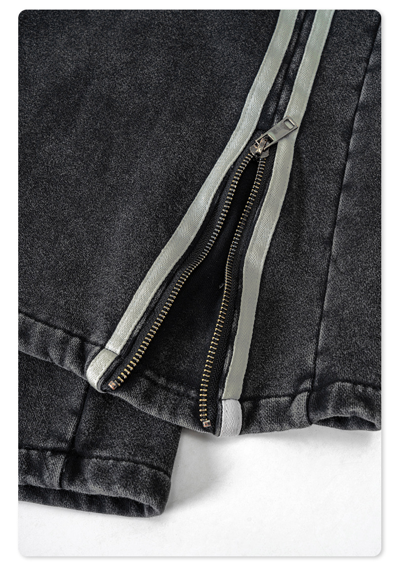 Athletic Zip Wide Leg Sweatpants BE3277