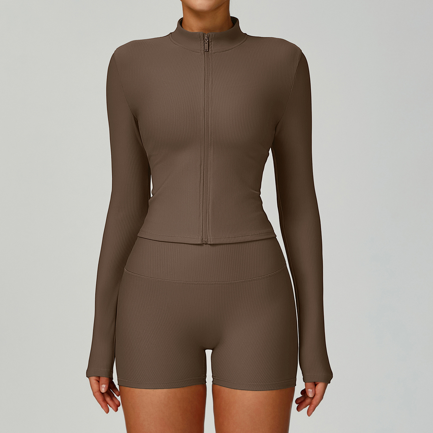 Ribbed Yoga Jacket 3093