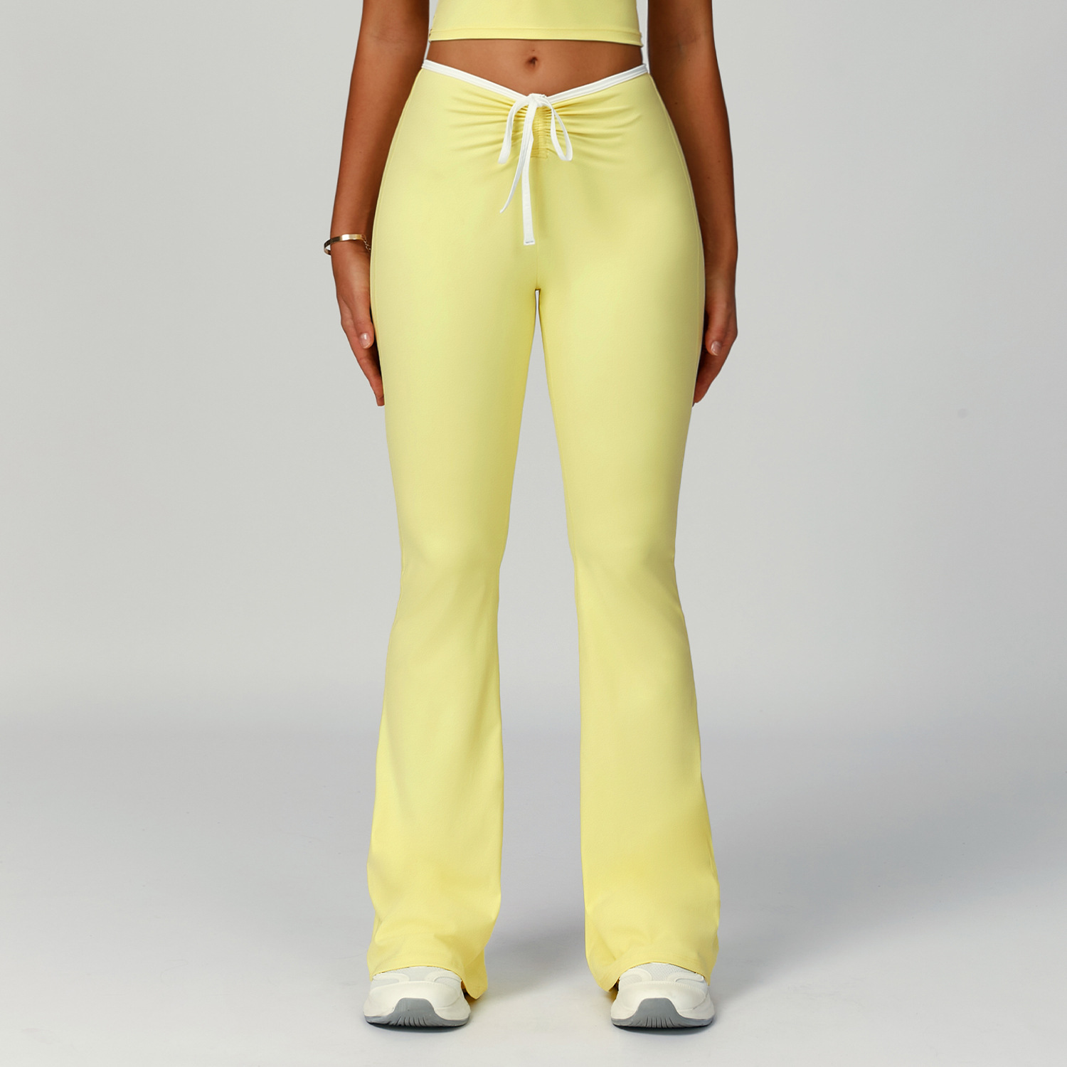 Color Block High-Waist Flare Pants 2017