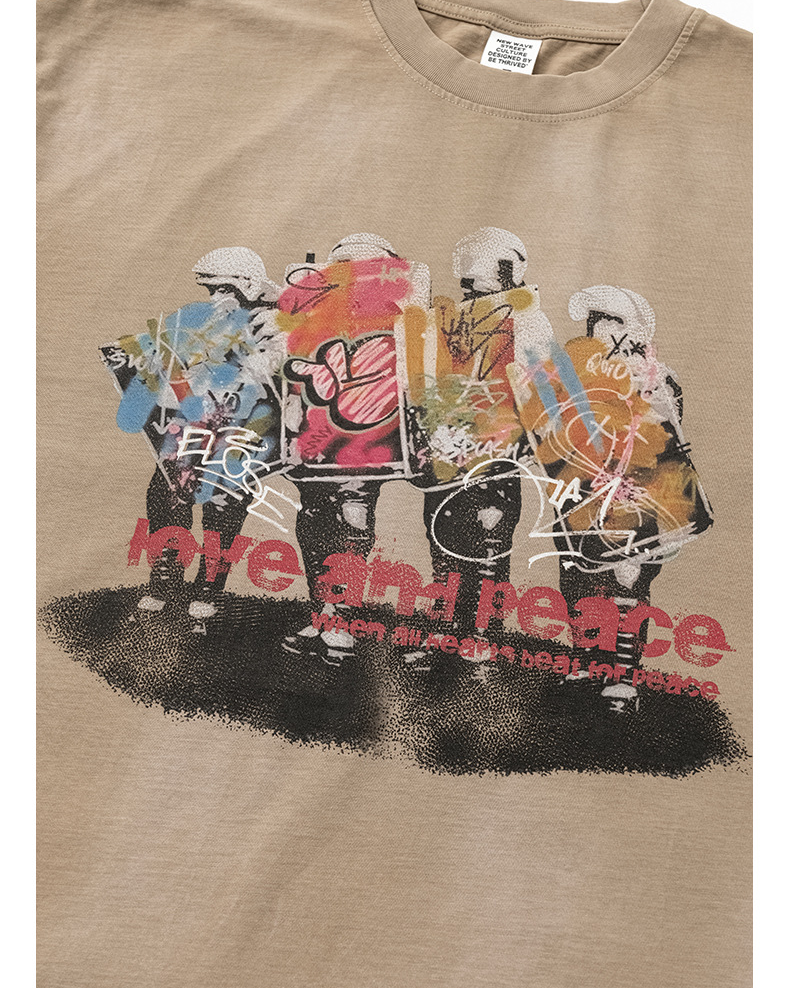 Vintage Oil Painting Short Sleeve T-Shirt BE7537