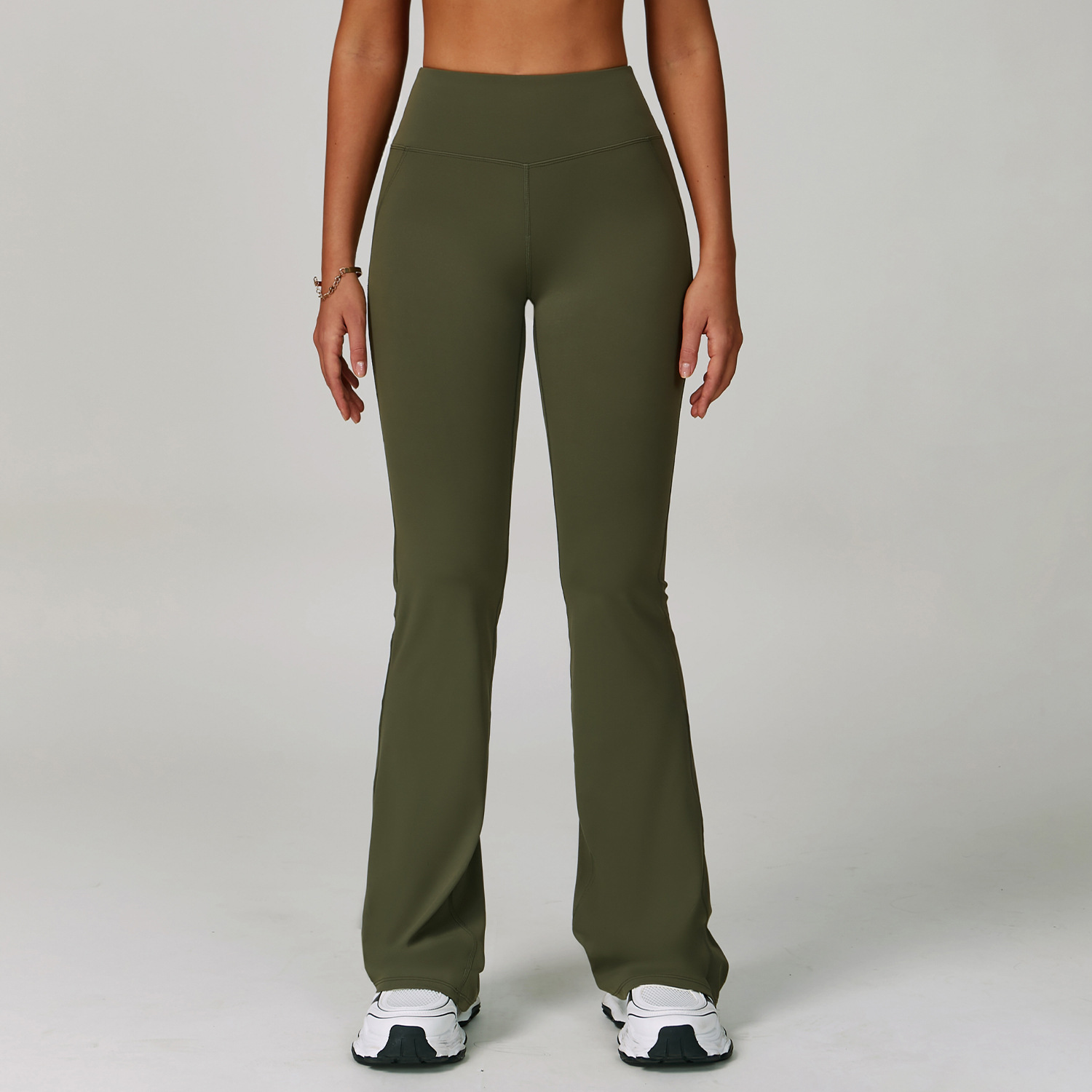 High-Waist Butt-Lifting Wide-Leg Flare Pants 3091