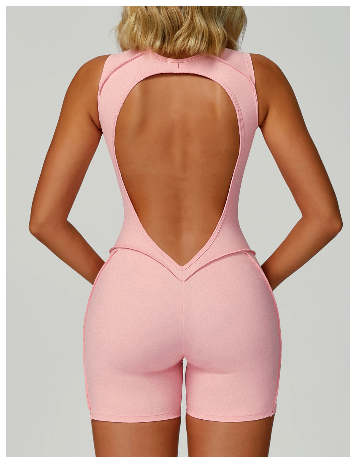 Brushed Backless 3D-Line Bodysuit 9320