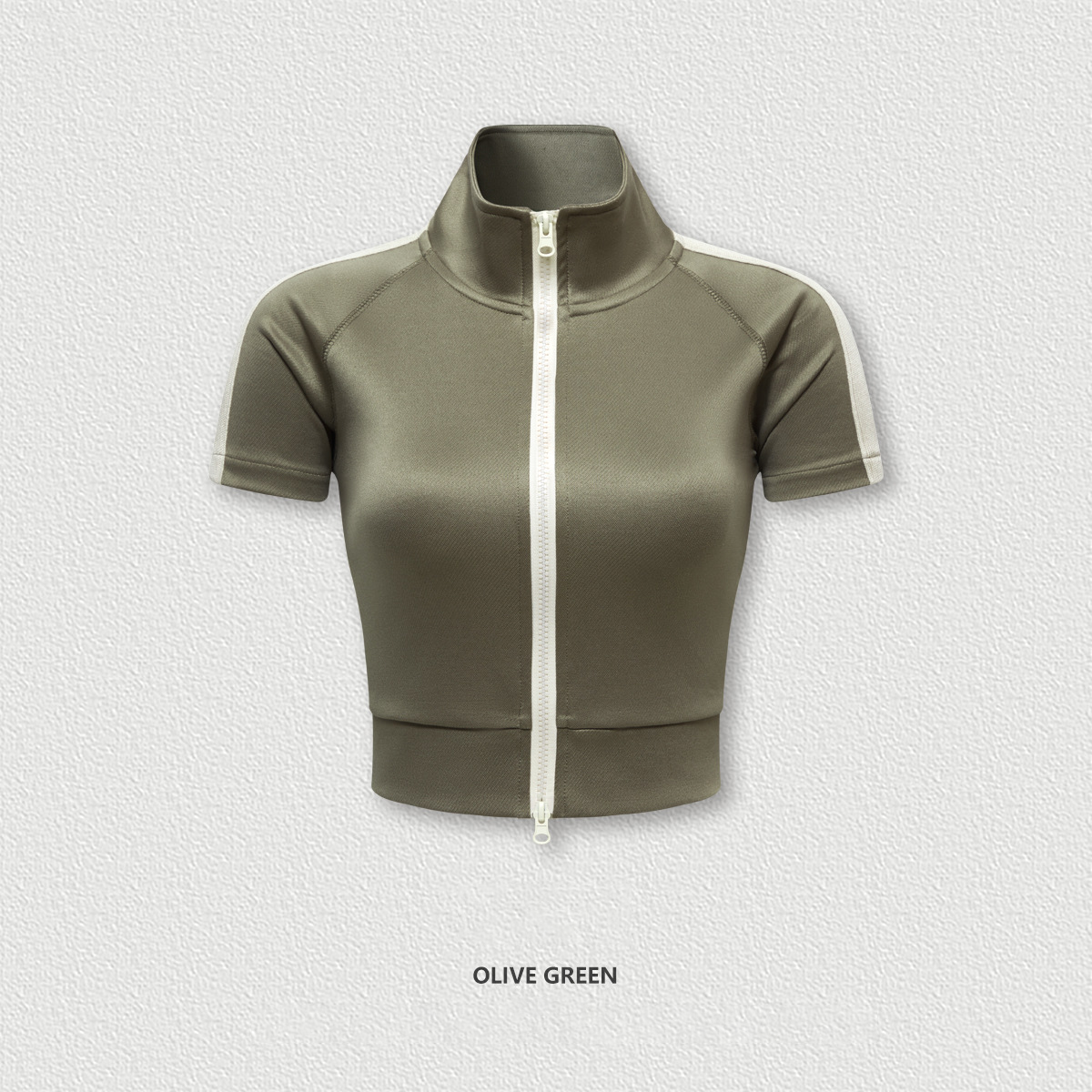 Double Zip Cardigan Short Sleeve BEN712
