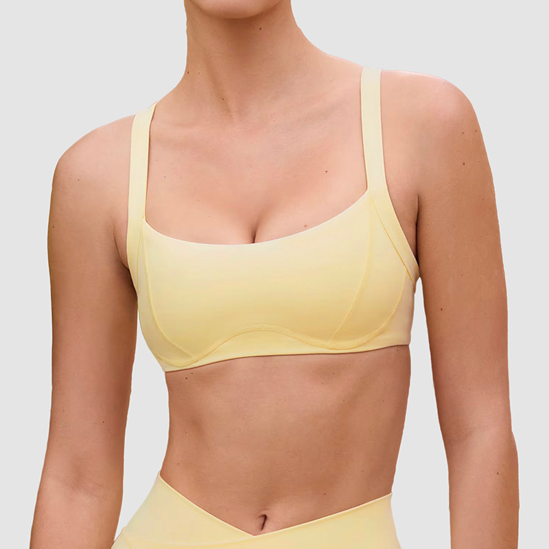 High-Elasticity Naked Feeling Camisole Beauty Back Sports Bra SKL-QY-B6529