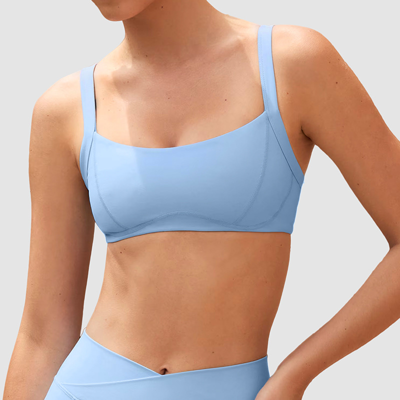 High-Elasticity Naked Feeling Camisole Beauty Back Sports Bra SKL-QY-B6529