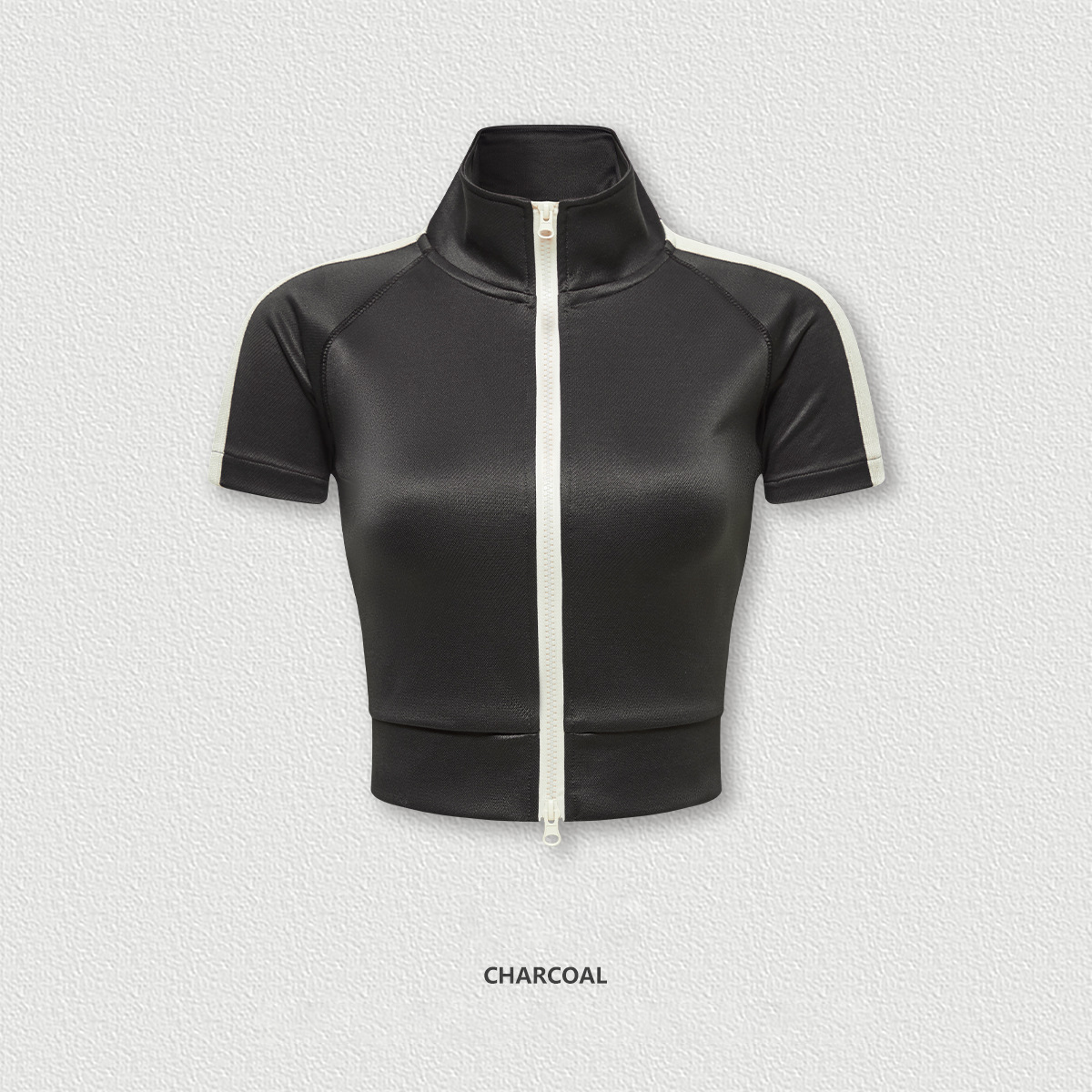 Double Zip Cardigan Short Sleeve BEN712
