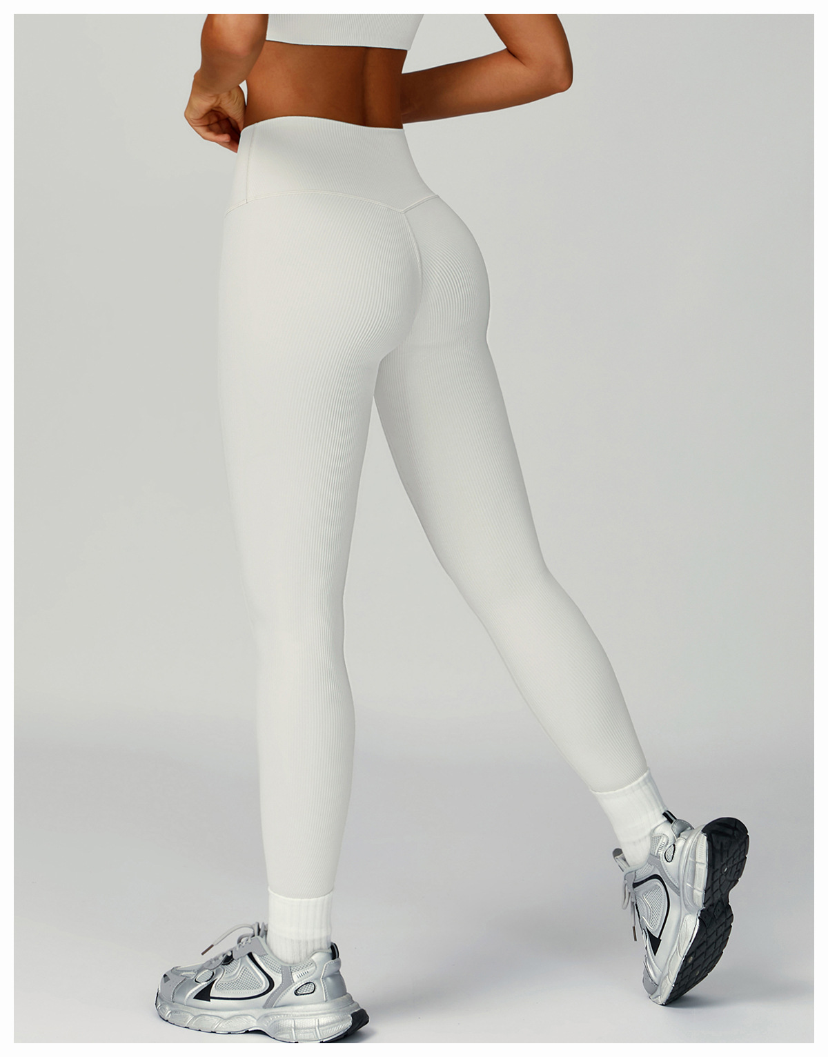 Ribbed High-Waist Butt-Lifting Yoga Pants 3093