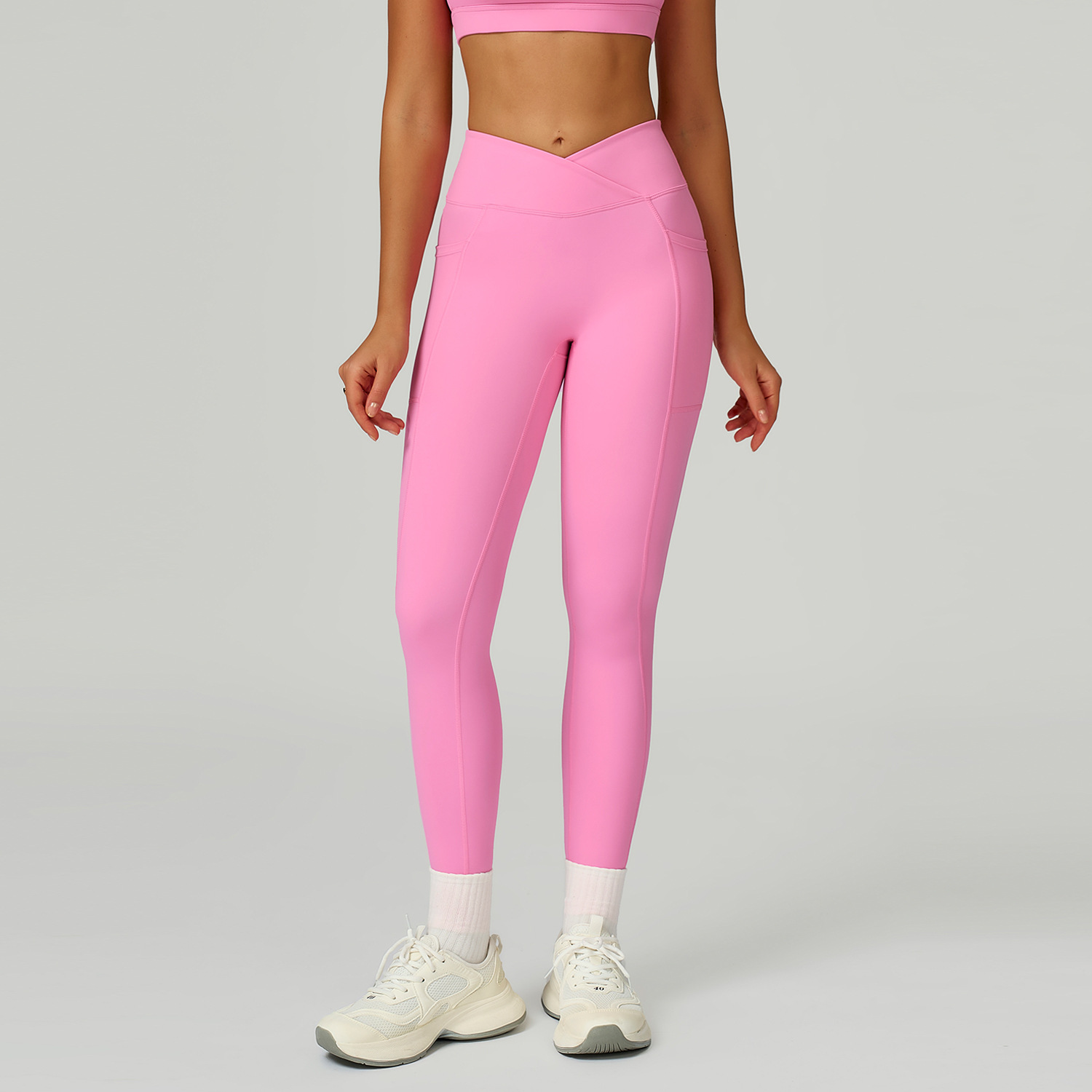 High-Waist Crisscross Waist Yoga Pants 2030