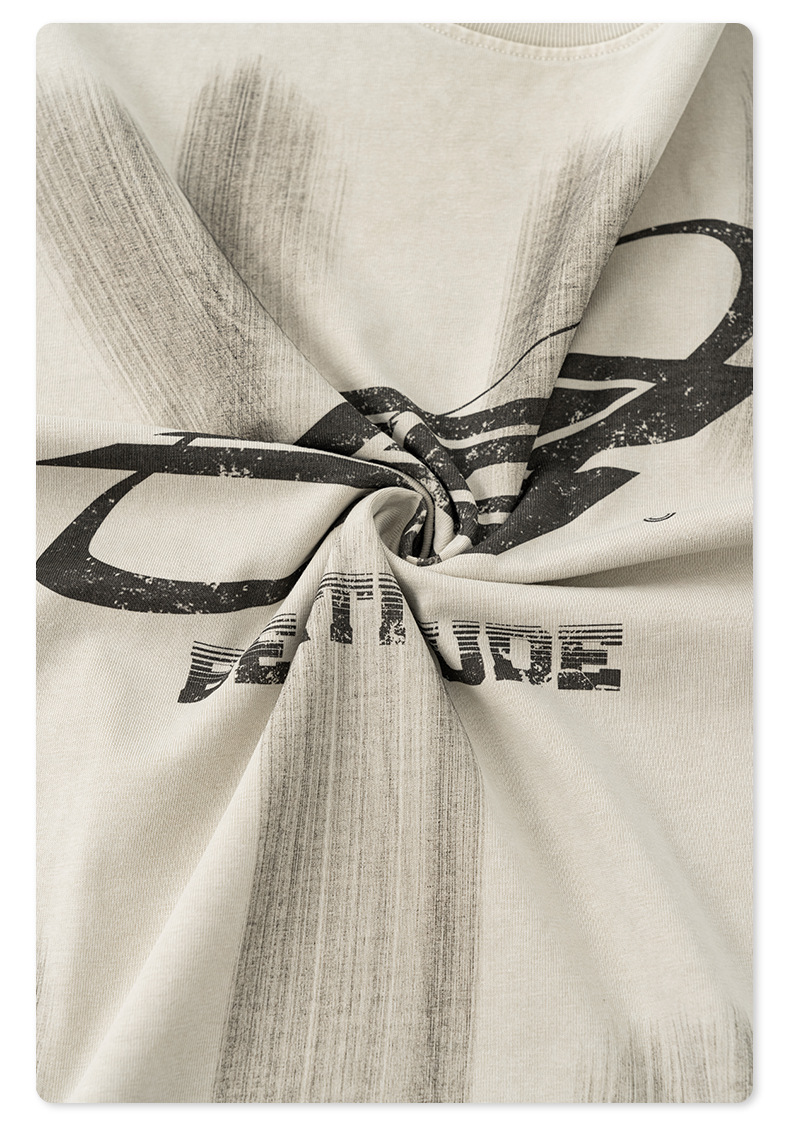 Distressed Painted Crewneck Short Sleeve BE7508
