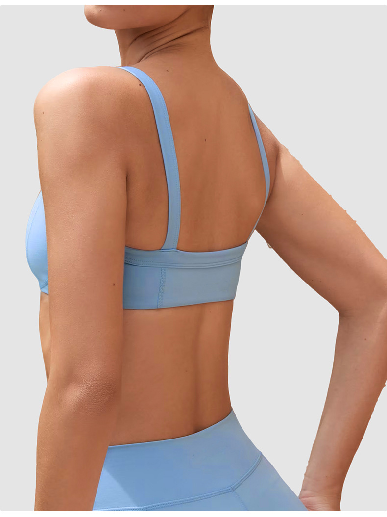 High-Elasticity Naked Feeling Camisole Beauty Back Sports Bra SKL-QY-B6529