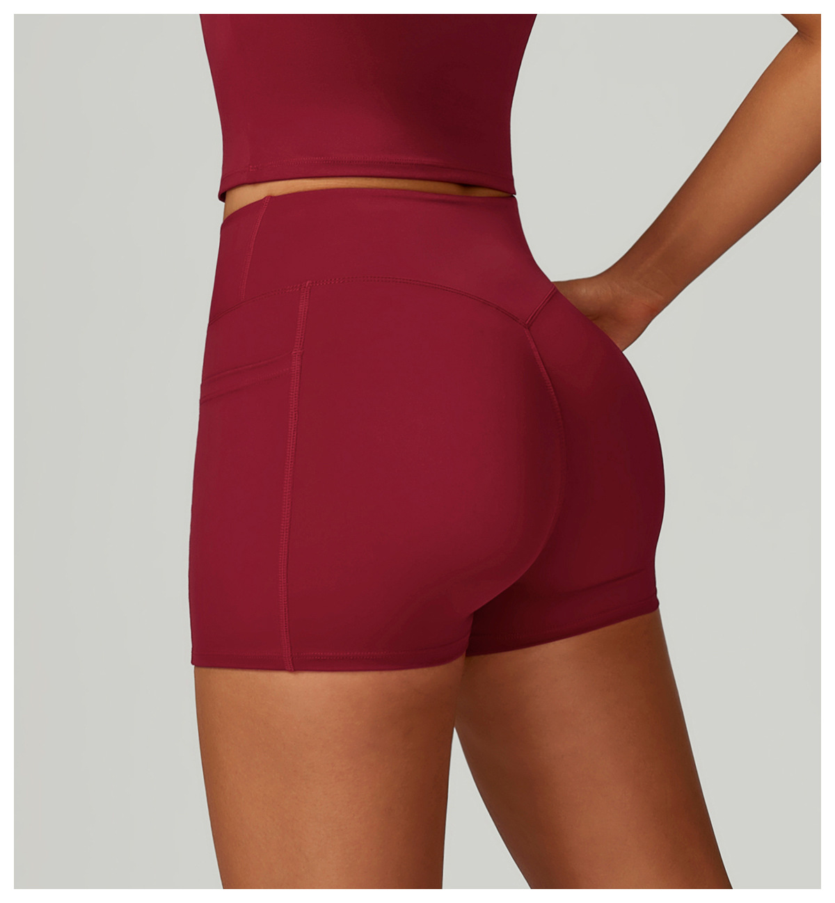 High-Waist Crisscross Waist Yoga Shorts 2030