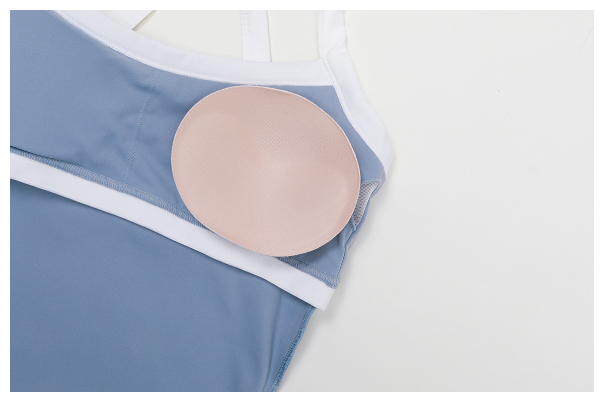 Color Block Hollow-Out Back Yoga Vest 2027