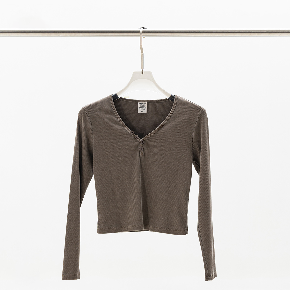 Sexy V-Neck Button Long Sleeve Knitwear BEN25553