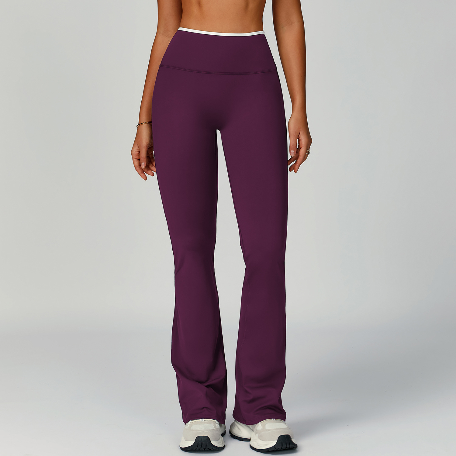 High-Waist Quick-Dry Yoga Flare Pants 9238